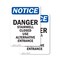 Signmission Danger Stairwell Closed Use Alternative, 5 in W x Rectangle, Vinyl Decal OS-2PACK-NS-D-57-V-10922 - alternate 1